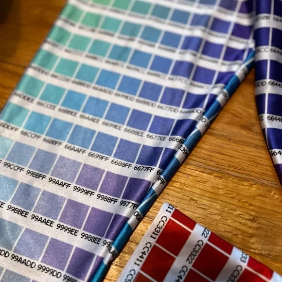 RARE Rainbow Black Milk Hex Code/Color Swatch Leggings - Picture 2 of 4